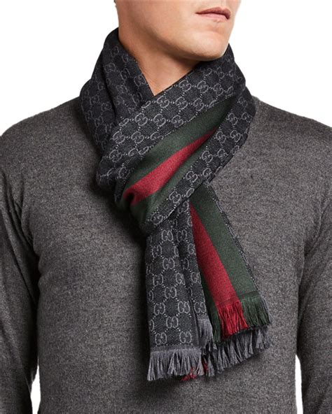 mens gucci scarves|Gucci men's scarves sale.